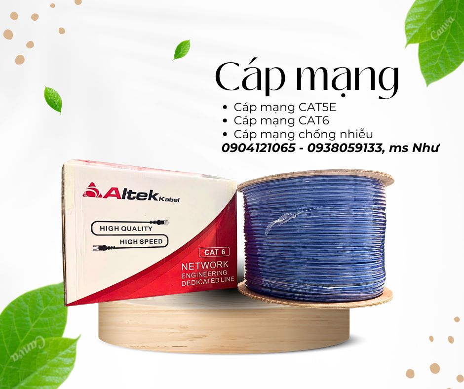 Cáp mạng LAN cho hệ thống camera IP công trình